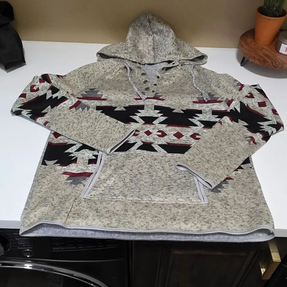 Southwestern Half Snap Pullover
